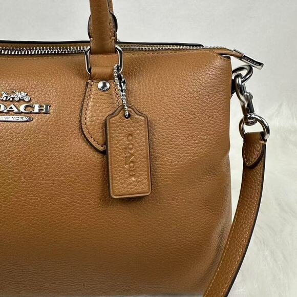 Coach Georgia Satchel Crossbody Handbag In Leather/Light Saddle CR156 NWT - Picture 8 of 10